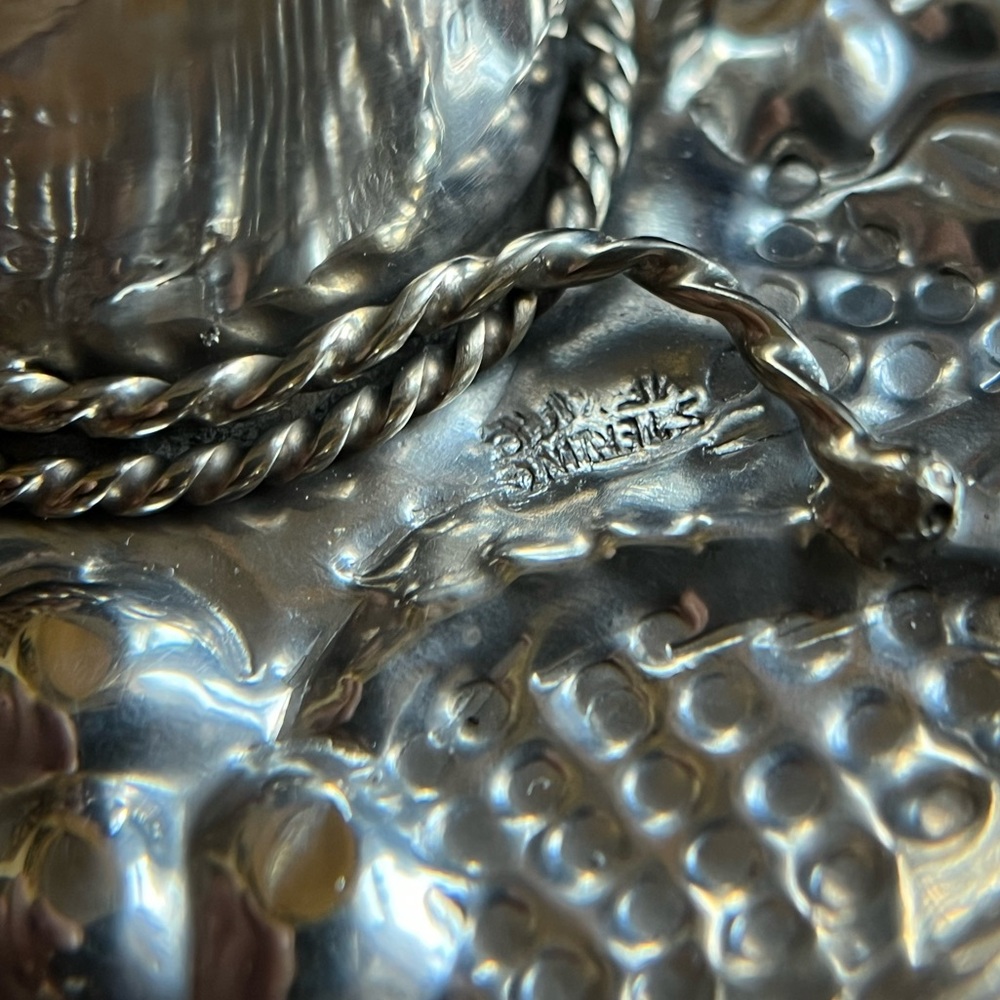 Vintage Mexico Sterling Silver Sombrero Hat Ring Tray - Picture 7 of 9